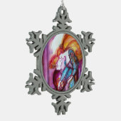 ROMEO EN JULIET Romantic Valentijns Day Tin Sneeuwvlok Ornament (Links)