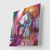 ROMEO EN JULIET Romantic Valentijns Day Vierkante Klok (Hoek)