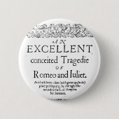 Romeo en Juliet Ronde Button 5,7 Cm (Voorkant)