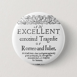 Romeo en Juliet Ronde Button 5,7 Cm