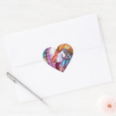 ROMEO EN JULIET / Sla het datumhart op Hart Sticker (Envelop)