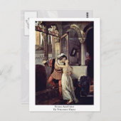 Romeo en Juliet van Francesco Hayez Briefkaart (Voorkant / Achterkant)