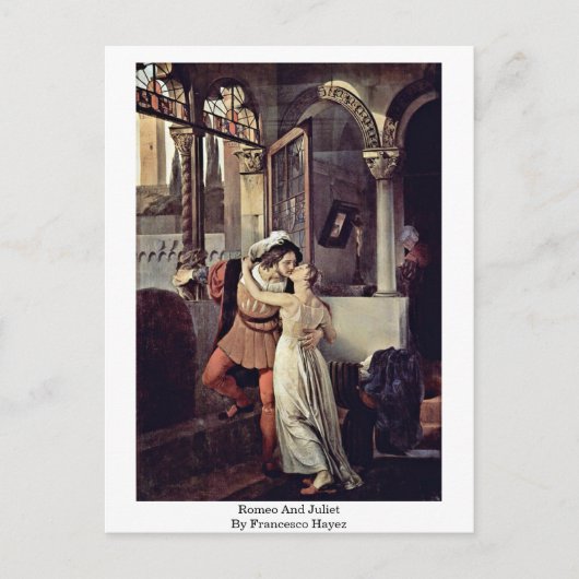 Romeo en Juliet van Francesco Hayez Briefkaart (Voorkant)