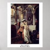 Romeo en Juliet van Francesco Hayez Poster (Voorkant)