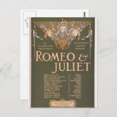 Romeo & Juliet, 'Liebler & Co' Retro Theater Briefkaart (Voorkant / Achterkant)