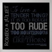 Romeo & Juliet Love Quote Poster (Voorkant)