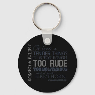 Romeo & Juliet Love Quote Sleutelhanger