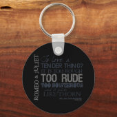 Romeo & Juliet Love Quote Sleutelhanger (Voorkant)