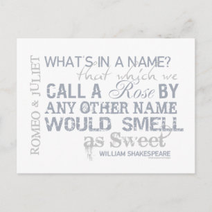 Romeo & Juliet Name Quote Briefkaart