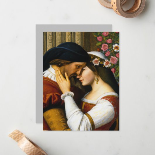 Romeo & Juliet Notitiekaartje (Voorkant / Achterkant in situ)