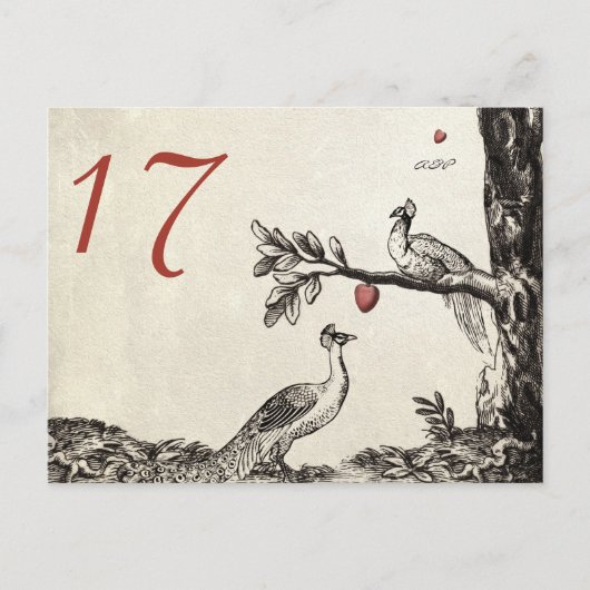 Romeo & Juliet - Peacock versie Briefkaart (Voorkant)