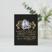Romeo & Juliet Quote (Gold Version) Briefkaart (Staand voorkant)