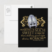 Romeo & Juliet Quote (Gold Version) Briefkaart (Voorkant / Achterkant)