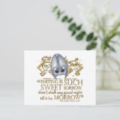 Romeo & Juliet Quote (Gold Version) Briefkaart (Staand voorkant)