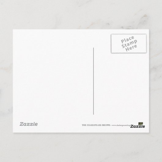 Romeo & Juliet Quote (Gold Version) Briefkaart (Achterkant)