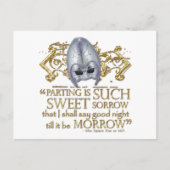Romeo & Juliet Quote (Gold Version) Briefkaart (Voorkant)