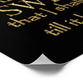 Romeo & Juliet Quote (Gold Version) Poster (Hoek)