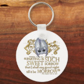 Romeo & Juliet Quote (Gold Version) Sleutelhanger (Voorkant)