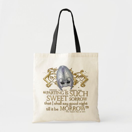 Romeo & Juliet Quote (Gold Version) Tote Bag (Voorkant)