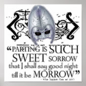 Romeo & Juliet Quote Poster (Voorkant)