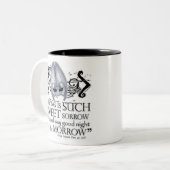 Romeo & Juliet Quote Tweekleurige Koffiemok (Voorkant links)