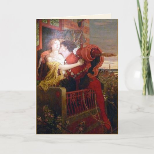 Romeo & Juliet Romantic Valentine Card Feestdagen Kaart (Voorkant)