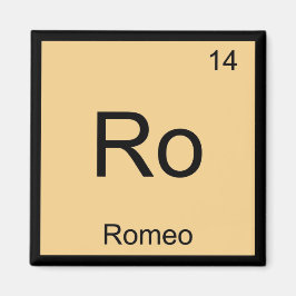Romeo Naam Chemie Element Periodiek Systeem Magneet