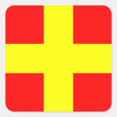 ROMEO VIERKANTE STICKER (Voorkant)