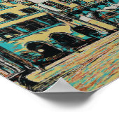 Römer Frankfurt, iconische illustratie van het sta Poster (Hoek)