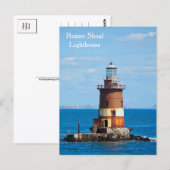 Romer Shoal Vuurtoren Postkaart (Voorkant / Achterkant)