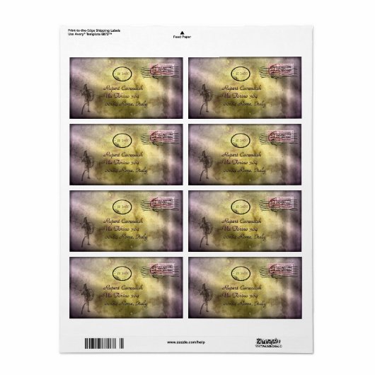 Romera Verbicaro  Etiket (Full Sheet)