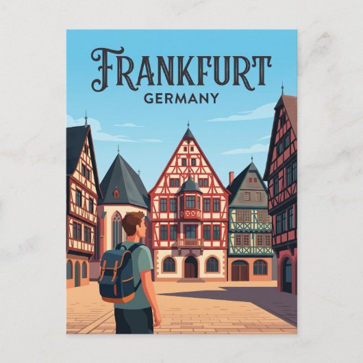 Römerberg Duitsland Briefkaart (Voorkant)