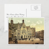 Romerberg met Romer, Frankfort op Main (d.w.z. Fra Briefkaart (Voorkant / Achterkant)