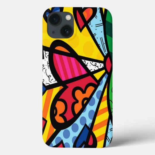 Romero Britto Modern Art Case-Mate iPhone Case (Achterkant)