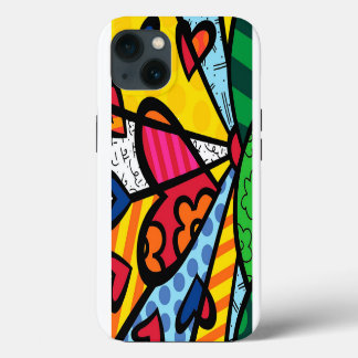 Romero Britto Modern Art iPhone 13 Hoesje
