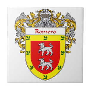 Romero Coat of Arms/Family Crest Tegeltje