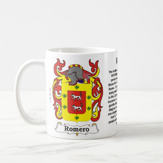 Romero Family Coat of Arms Mok (Links)
