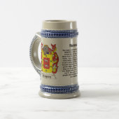 Romero Family Coat of Arms Stein Bierpul (Voorkant links)