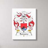 Romero Family Crest Canvas Afdruk (Voorkant)