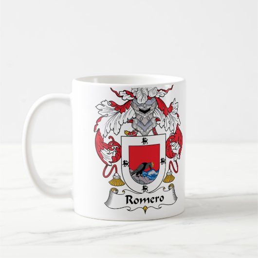 Romero Family Crest Koffiemok (Links)