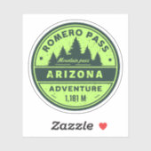 Romero Pass, Arizona wandelroutes Sticker (Vel)