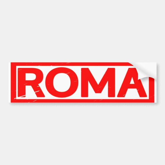 Romestempel Bumpersticker (Voorkant)