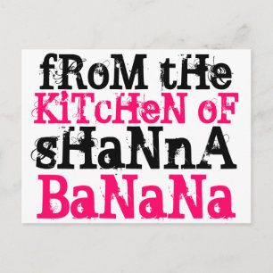 RoMhe, KiTcHeN oF, sHaNnA, BaNaNa Briefkaart