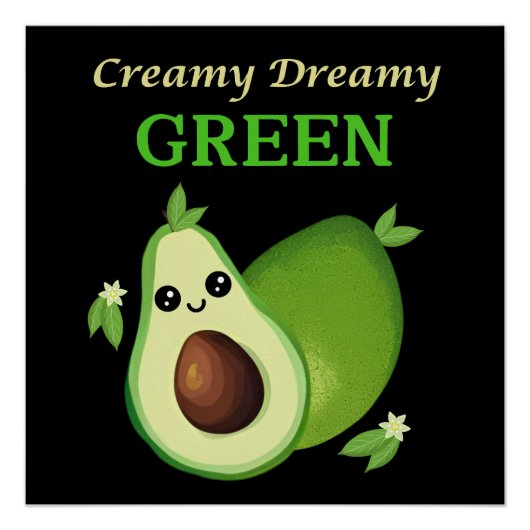 Romig. Dromerig. Green. Perfect Poster (Voorkant)