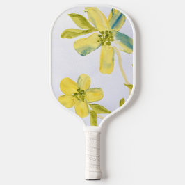 Romige bloemblaadjes van Lydia's Art-Sangria Pickleball Paddle