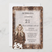 Romige Bruine Chocolade Blond meisje Verjaardag Kaart (Voorkant)