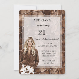 Romige Bruine Chocolade Blond meisje Verjaardag Kaart