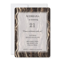 Romige Bruine Chocolade Gouden Wervels Verjaardag