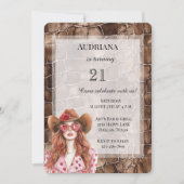 Romige Bruine Chocolade Rood Haar Meisje Verjaarda Kaart (Voorkant)