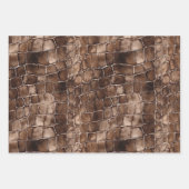 Romige Bruine Chocolade Wervelt Verjaardag Inpakpapier Vel (Voorkant 2)